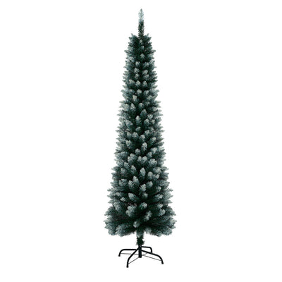 Tinseltown Slim Christmas Tree 1.8M 6FT Green and White