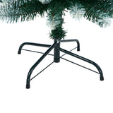 Tinseltown Slim Christmas Tree 1.8M 6FT Green and White - Close-Up Angle