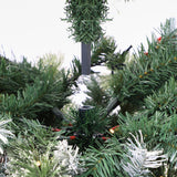 Tinseltown LED Christmas Tree 2.1M 7FT Green White 1210 Tips - Top-Down View