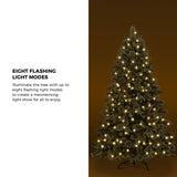 Tinseltown LED Christmas Tree 2.1M 7FT Green White 1210 Tips - Close-Up Angle
