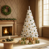 Tinseltown White Christmas Tree 1.8M 6FT 650tips - Top-Down View