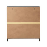 Oikiture 5 Chest of Drawers Dresser Rattan Black - Extra Image