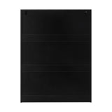 Oikiture 6 Chest of Drawers Air Gap Handles Black