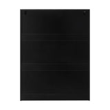Oikiture 6 Chest of Drawers Air Gap Handles Black - 45-Degree Angle
