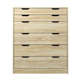 Oikiture 6 Chest of Drawers Tallboy Wooden