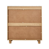 Oikiture 4 Chest of Drawers Dresser Faux Marble Top Natural