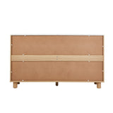 Oikiture 6 Chest of Drawers Dresser Faux Marble Top Natural - Extra Image