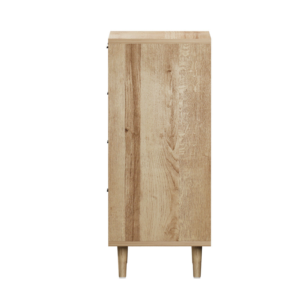 Oikiture 5 Chest of Drawers Dresser Tallboy Natural