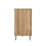 Oikiture 6 Chest of Drawers Dresser Tallboy Natural - Extra Image