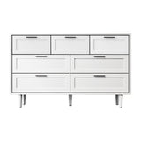 Oikiture 7 Chest of Drawers Dresser Tallboy White