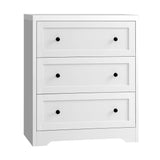 Oikiture 3 Chest of Drawers Hamptons Furniture White