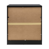 Oikiture Chest of Drawers with 5 Drawers Black