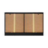 Oikiture Chest of Drawers with 6 Drawers Black