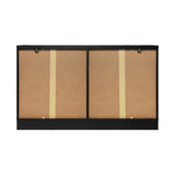 Oikiture Chest of Drawers with 6 Drawers Black - Top-Down View
