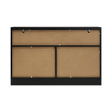 Oikiture Chest of Drawers with 7 Drawers Black
