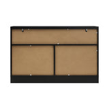Oikiture Chest of Drawers with 7 Drawers Black - 45-Degree Angle