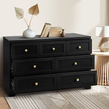 Oikiture 7 Chest of Drawers and 2 Bedside Tables Hamptons Furniture Set - Top-Down View
