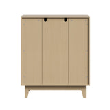 Oikiture 5 Chest of Drawers Dressers Tallboy Stripe Natural