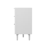 Oikiture 6 Chest of Drawers Dressers Lowboy Stripe White