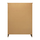 Oikiture Tallboy Chest of Drawer with 6 Drawers Natural Wood