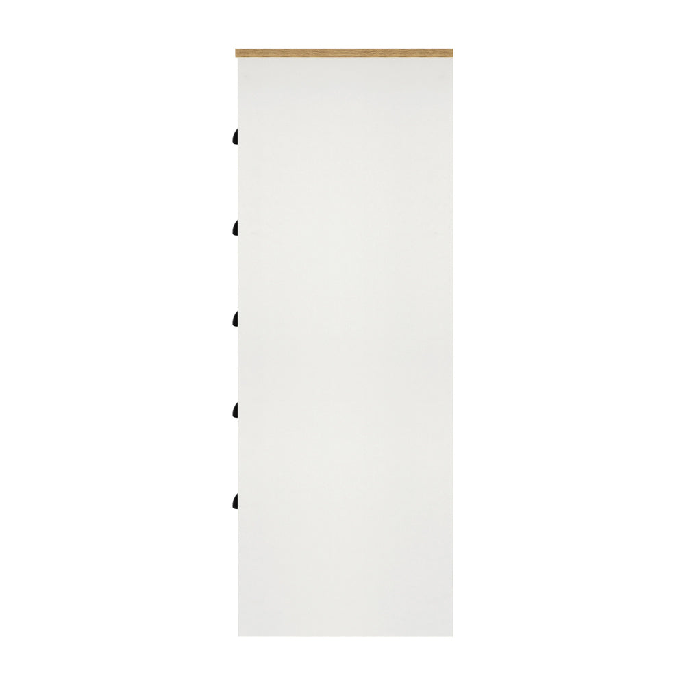 Oikiture Tallboy Chest of Drawer with 6 Drawers White