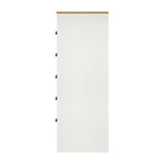 Oikiture Tallboy Chest of Drawer with 6 Drawers White