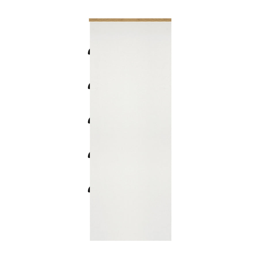 Oikiture Tallboy Chest of Drawer with 6 Drawers White