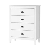 Oikiture 4 Chest of Drawers Dresser Vintage