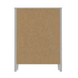Oikiture 4 Chest of Drawers Dresser Vintage - 45-Degree Angle
