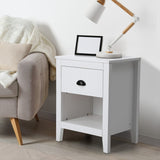 Oikiture 4 Chest of Drawers and 2 Bedside Tables Vintage Bedroom Set - Side View