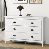 Oikiture 6 Chest of Drawers Dresser Vintage