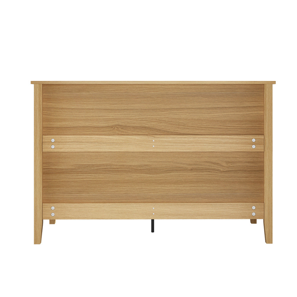 Oikiture 6 Chest of Drawers Dresser Tallboy Natural