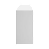 Oikiture 6 Chest of Drawers Dresser with Side Table White