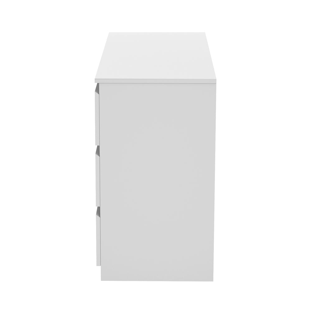 Oikiture 6 Chest of Drawers Lowboy Dresser Table Bedroom White
