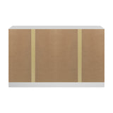 Oikiture 6 Chest of Drawers Lowboy Dresser Table Bedroom White - Close-Up Angle