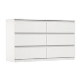 Oikiture 6 Chest of Drawers and 2 Bedside Tables Bedroom Set White