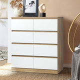 Oikiture Chest of Drawers 8 Drawers Tallboy