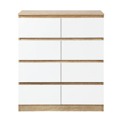 Oikiture Chest of Drawers 8 Drawers Tallboy