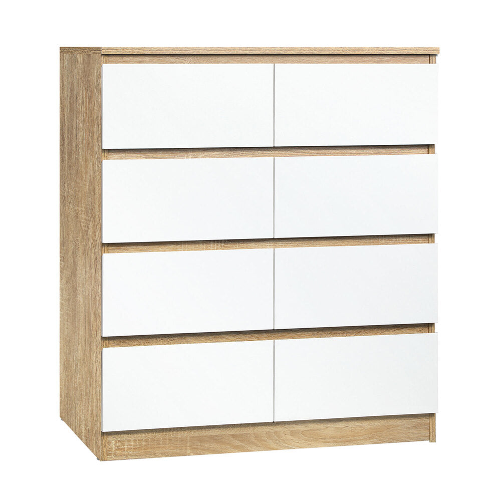 Oikiture Chest of Drawers 8 Drawers Tallboy