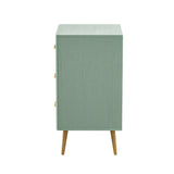 Oikiture 3 Chest of Drawers Tallboy Green - Extra Image