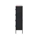 Oikiture 8 Chest of Drawers Fabric Tallboy Retro Vintage - Extra Image