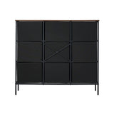 Oikiture 8 Chest of Drawers Fabric Tallboy Retro Vintage