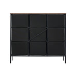 Oikiture 8 Chest of Drawers Fabric Tallboy Retro Vintage