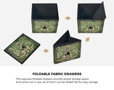 Oikiture 9 Chest of Drawers Fabric Lowboy Retro Vintage - Side View
