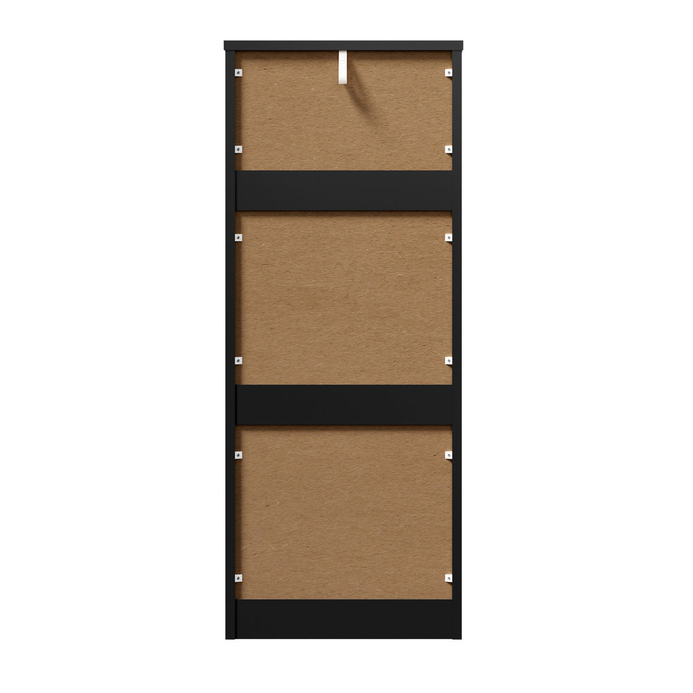 Oikiture 6 Chest of Drawers Tallboy Dresser Table Black