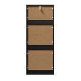 Oikiture 6 Chest of Drawers Tallboy Dresser Table Black - Extra Image