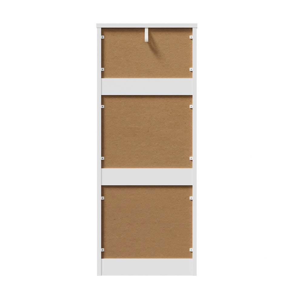 Oikiture 6 Chest of Drawers Lowboy Handle-Free White