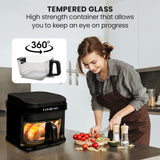 EUROCHEF 6.5L Air Fryer, Electric Digital Airfryer with Glass Container, Black - Extra Image