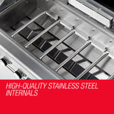 EuroGrille 9 Burner BBQ Grill Outdoor Barbeque Gas Stainless Steel Kitchen
