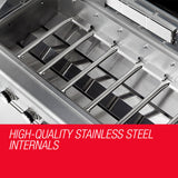 EuroGrille 9 Burner BBQ Grill Outdoor Barbeque Gas Stainless Steel Kitchen - Extra Image